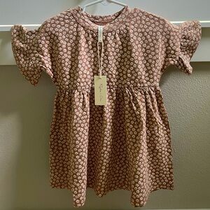 NWT Rylee + Cru Jersey Terracotta Babydoll Dress Size 2-3yr
